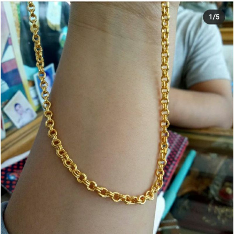 Kalung Laki laki Emas 24K Kadar 99,99%.