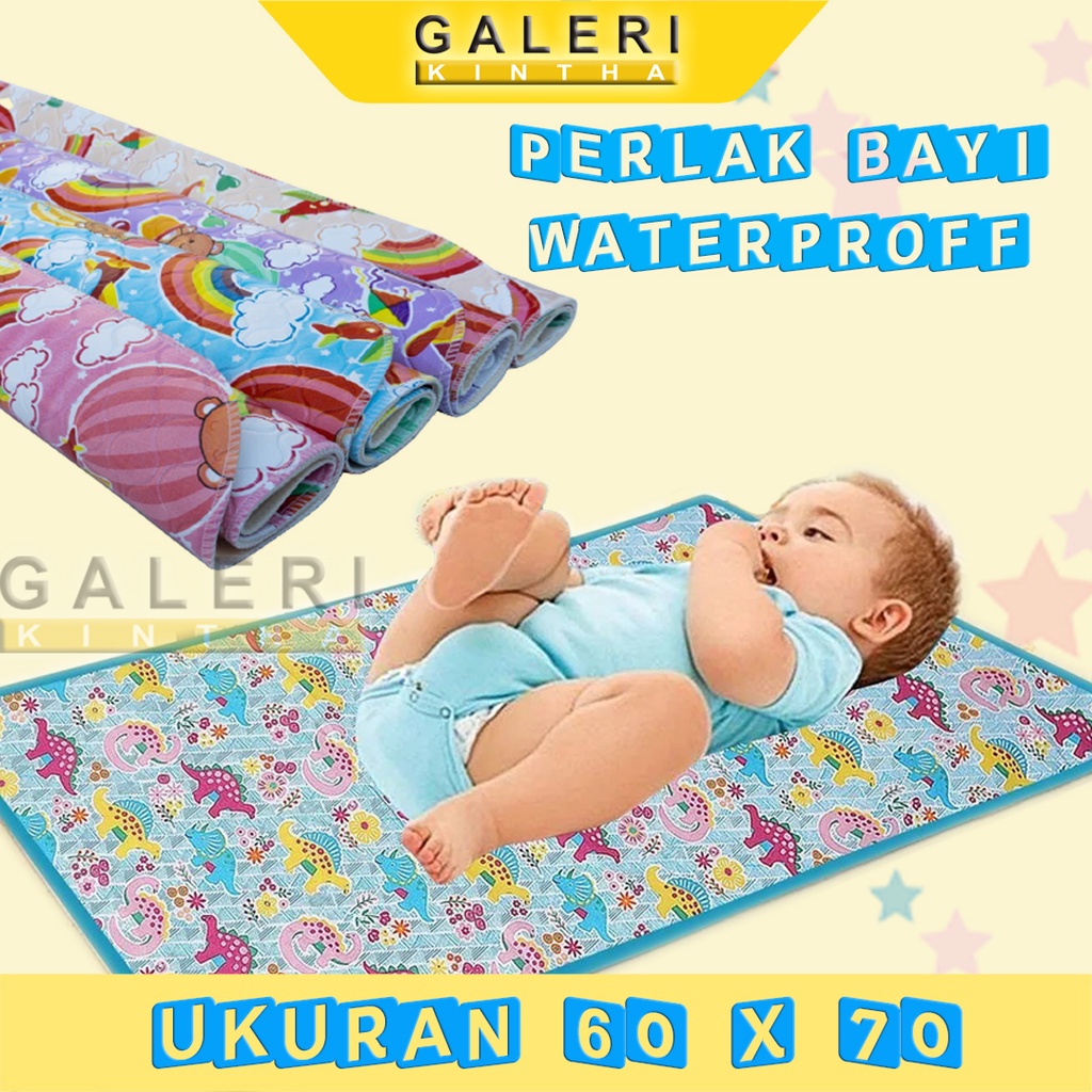 Perlak Alas Ompol Bayi Waterproof Karet Besar