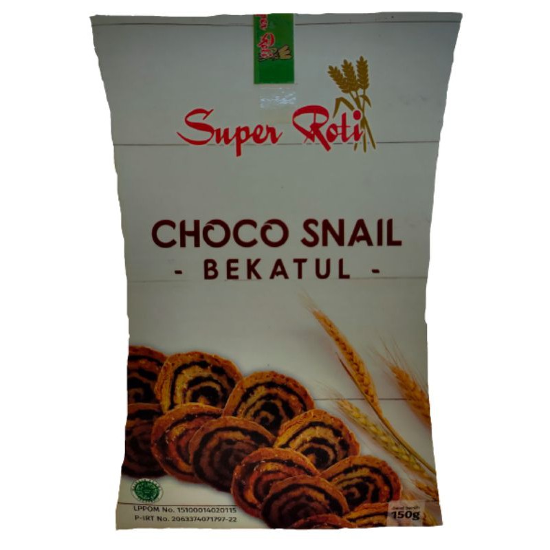 

Super Roti Choco Snail Pastry Bekatul 150gr