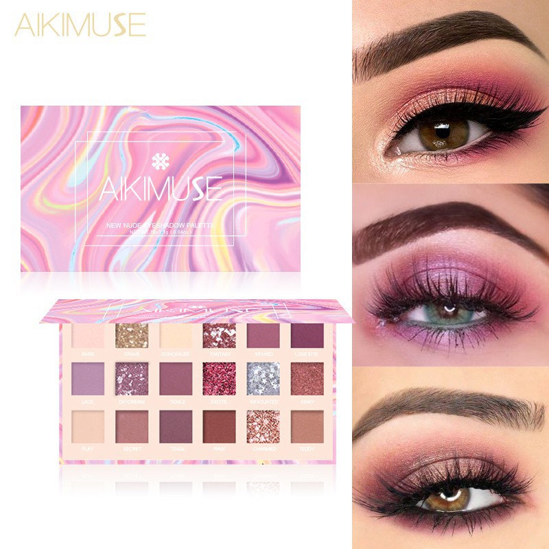 AIKIMUSE EYESHADOW PALLETE 18 WARNA