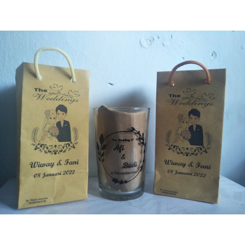 Paper bag ukuran gelas H10, gelas jamu, lu dll