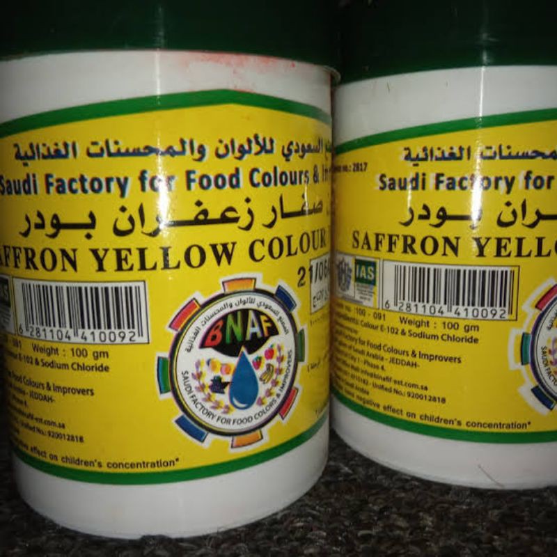 

Saffron kuning, orange bin afif original saudi stok baru