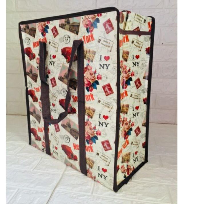 ♪ TAS Karung Plastik JUMBO XL 55x27x65 Totebag Travelbag Tas Jinjing Serbaguna Tas Penyimpanan ☀