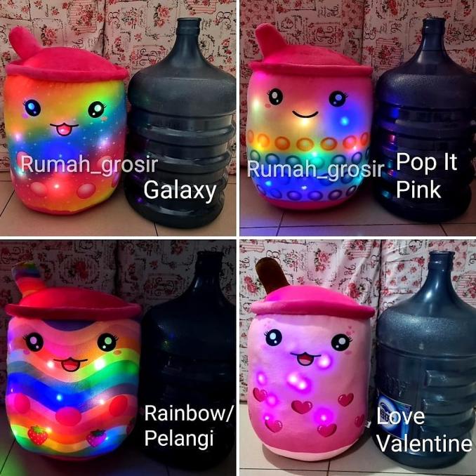 Boneka Boba Led Bubble Galaxy Rainbow Pop It Valentine Ukuran Jumbo