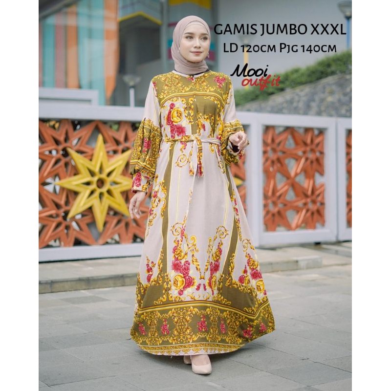 Gamis Jumbo Ld 120 Terbaru Dan Kekinian Murah - Gamis Kondangan Jumbo - Gamis Lebaran 2022 Model Gamis Terbaru Jumbo - Gamis Sultan