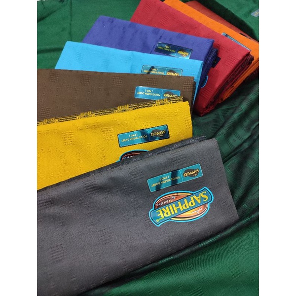 Sarung saphire polos warna ful dobi murah terlaris