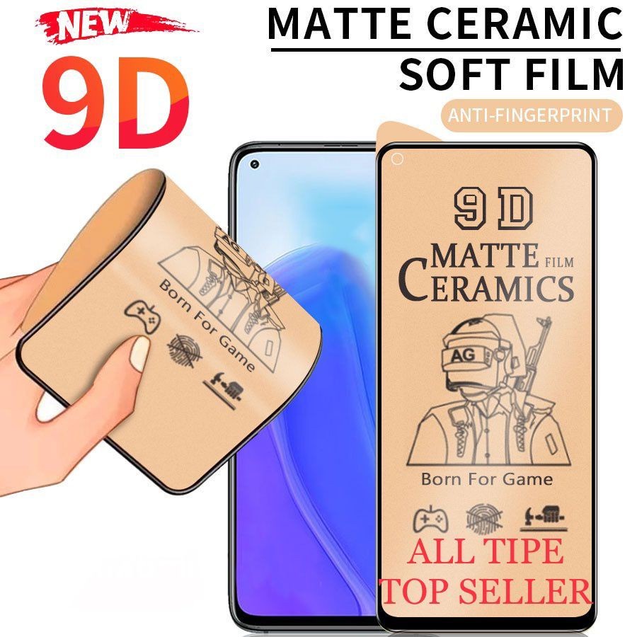 Ceramic Anti Glare Matte Samsung F62 M01 M01 CORE M01S M02 M02S M10 M10S M20 M20S M30 M30S M40 M50 Screen Protector Ceramic Anti Gores