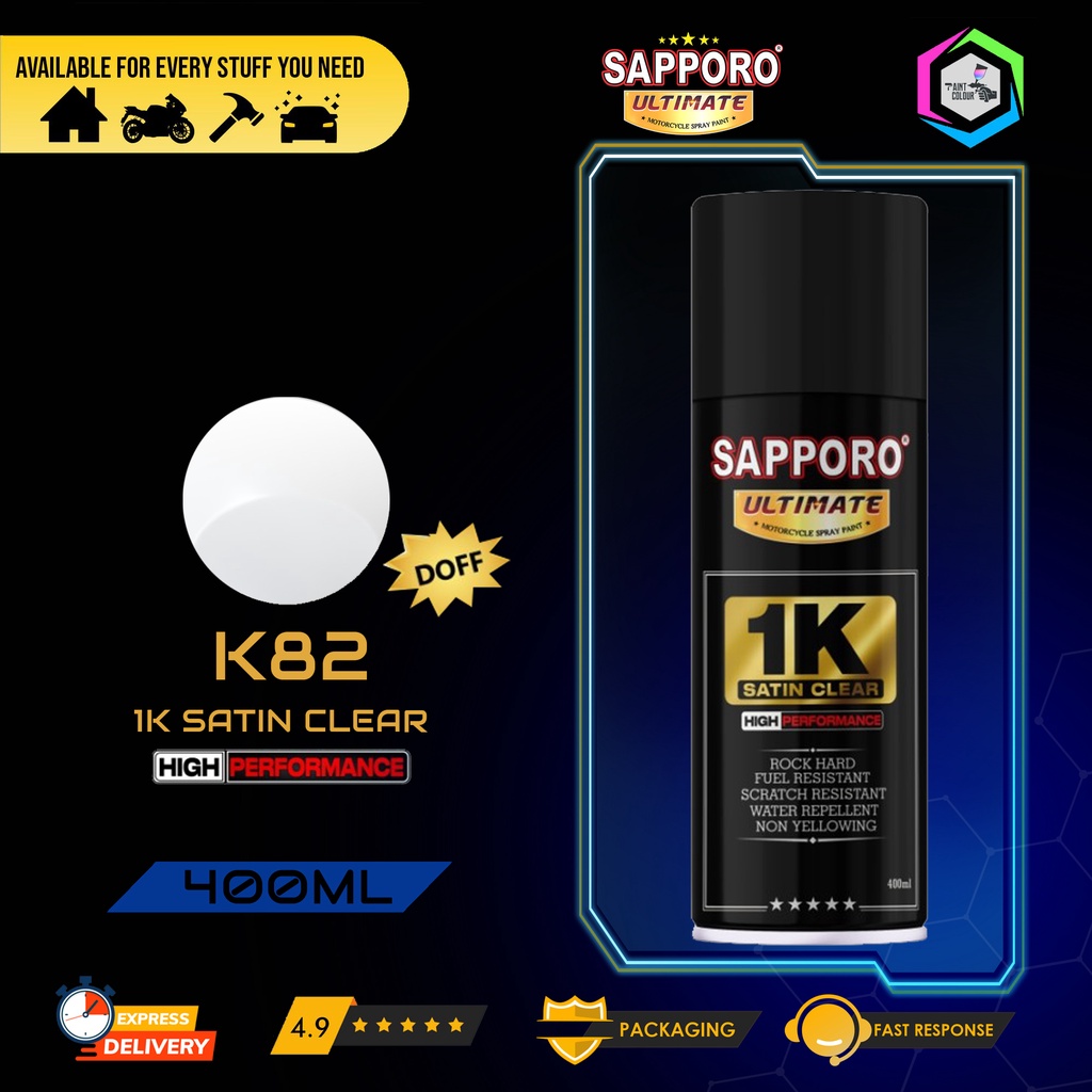 SAPPORO ULTIMATE Cat Semprot K82 1K  Satin Clear