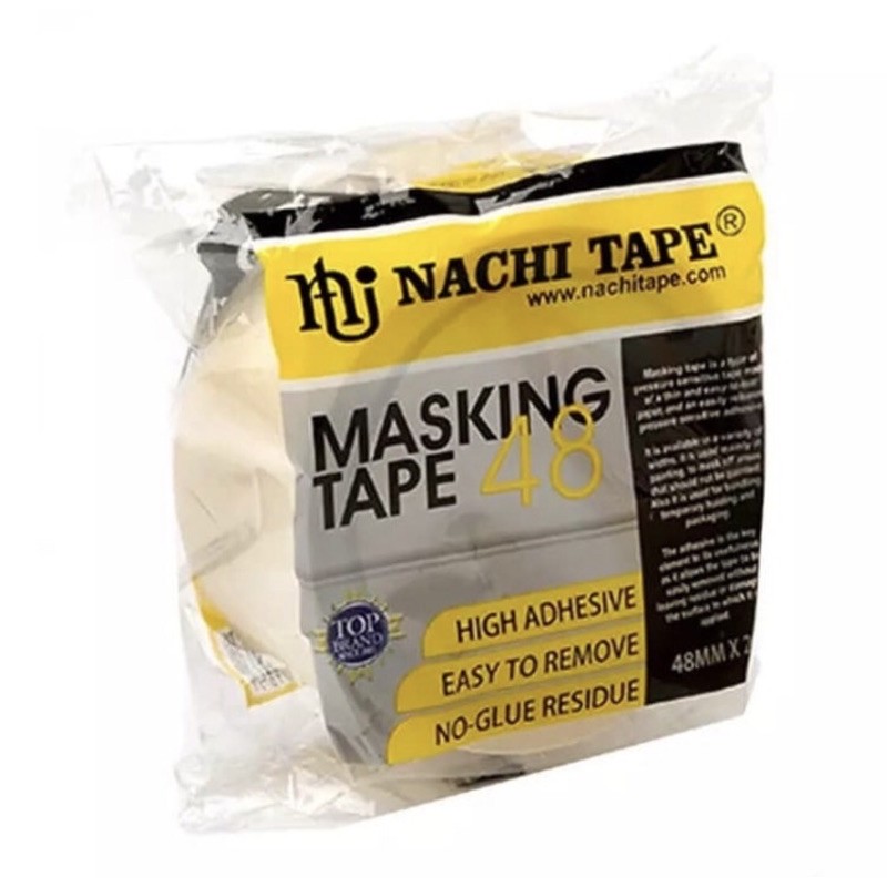 

Lakban Isolasi Kertas Nachi Masking Tape 48 mm / 2 Inch x 20 Yard