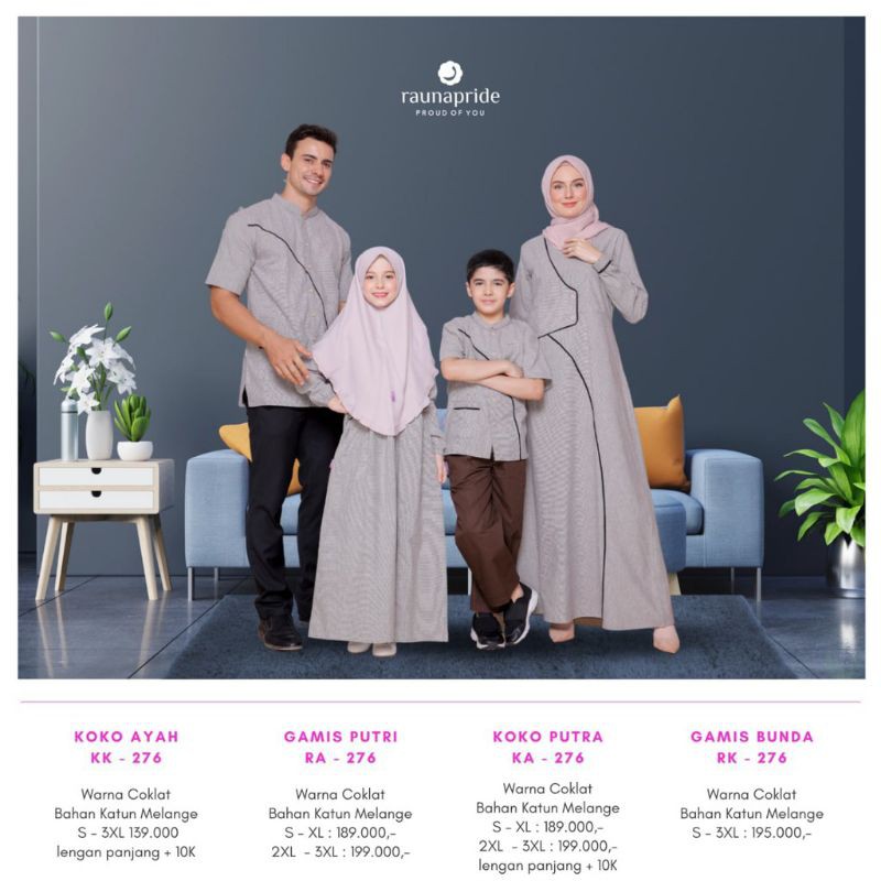 SARIMBIT RAUNAPRIDE 276 COKLAT (KK 276, KA 276, RK 276, RA 276)