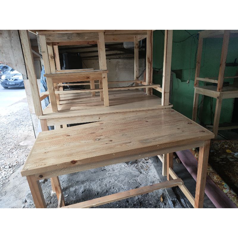 meja makan full jati Belanda 100×50×75
