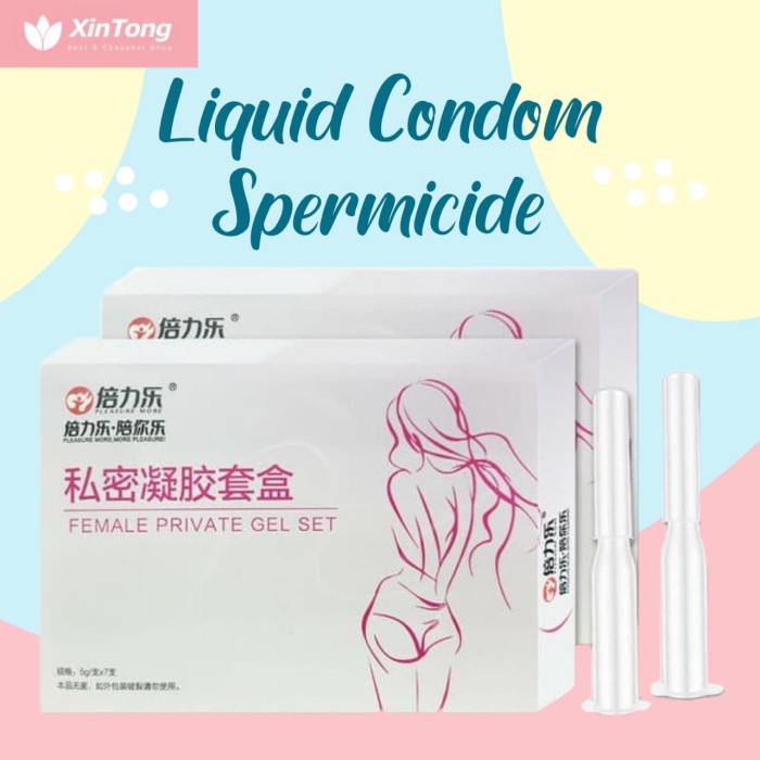 ❤BISA COD❤ 2 Pcs Kondom Cair Liquid Condom Spermicide Mencegah Kehamilan Anti Bakteri