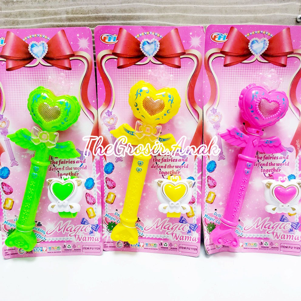 Princess Magic Wand Mainan Tongkat Gelang Peri Fairy Lampu Suara