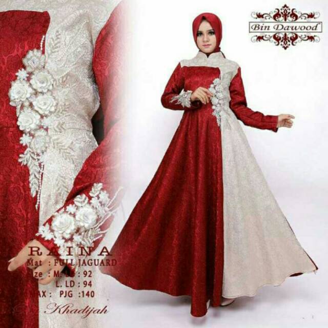 Gaun Raina Original Bin Dawood by Khadijah Moslem Wear.
