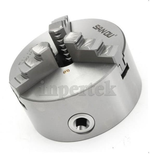 Chuck Bubut 4" 3 Jaw SAN OU Claw Bubut 3 Jaw Catok Kepala Bubut 4 Inch