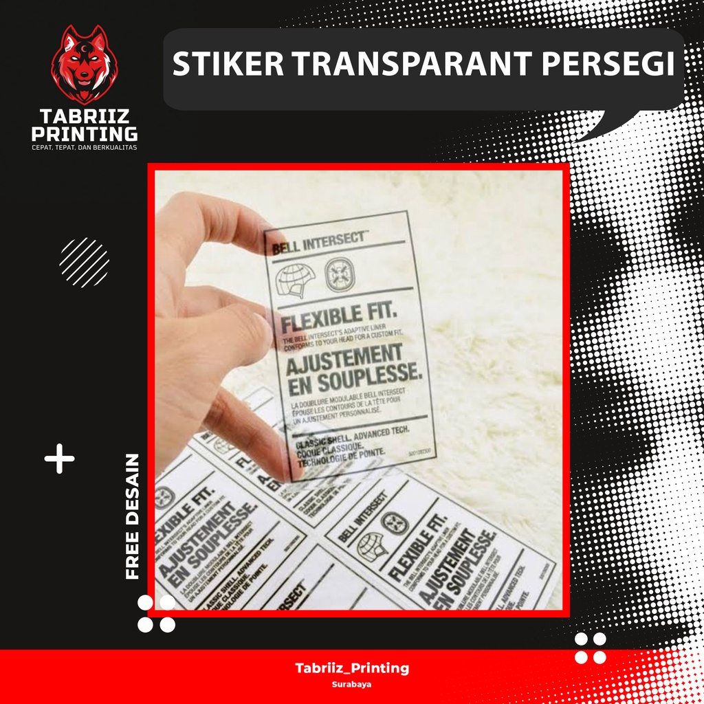 

[TABRIIZ PRINTING] Stiker Label/ Stiker Souvenir Transparant Harga Terjangkau Surabaya