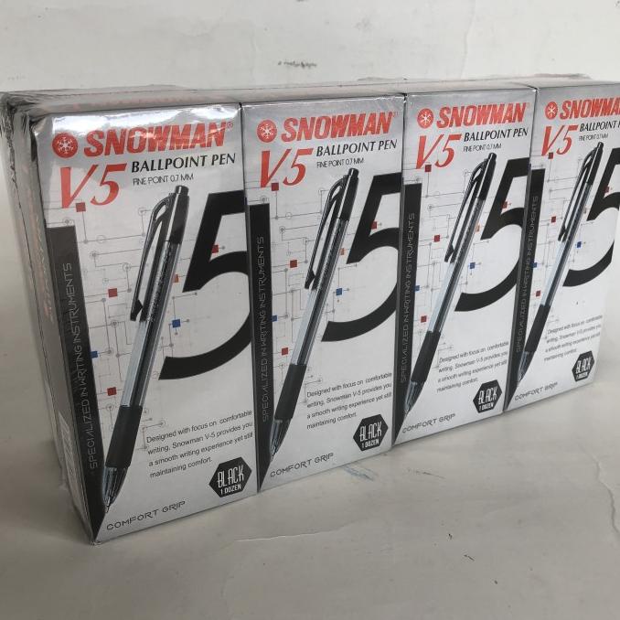 

Office & Stationery | Alat Tulis | Pulpen Snowman V5 (Gross = 12 Lusin) | Best Seller