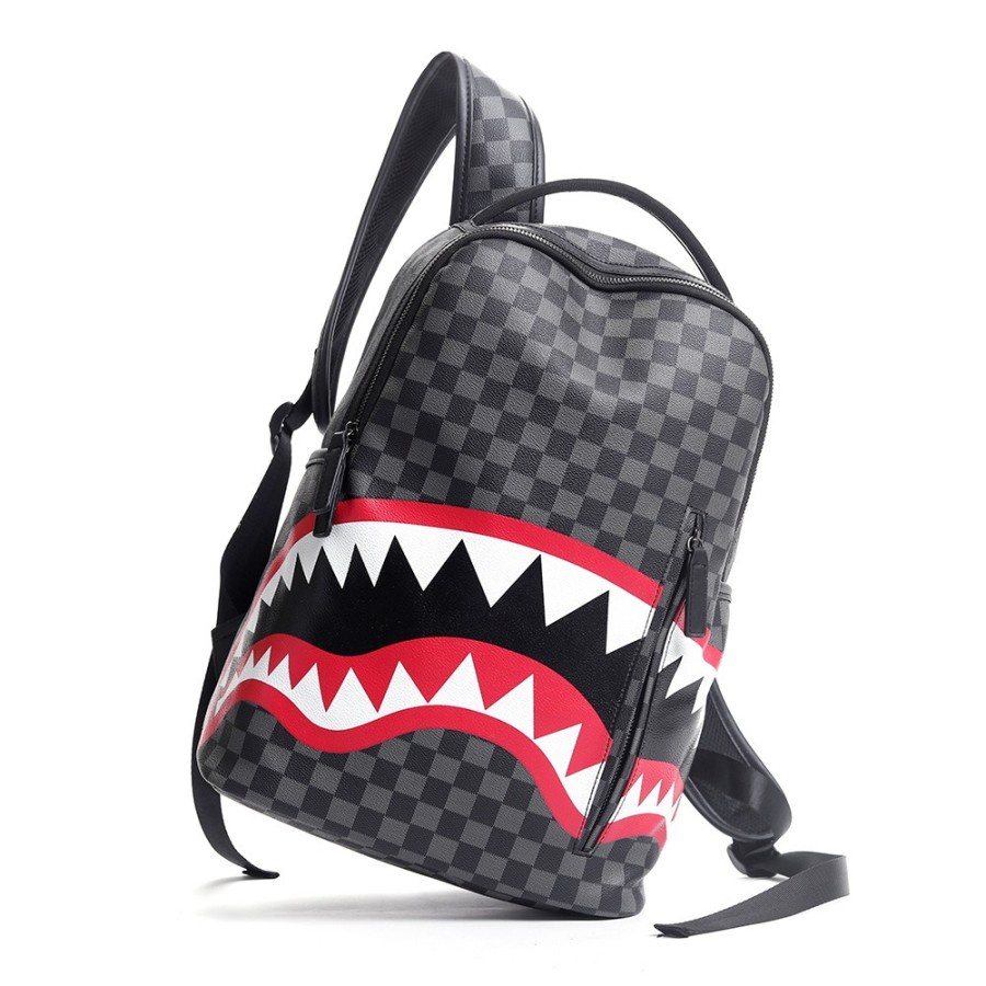 Tas Ransel Kulit Pria Backpack Pria Tas Kuliah Pria T-Rex Monogram