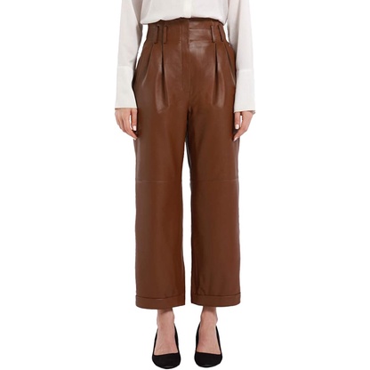 Leather pants pinch straight vintage