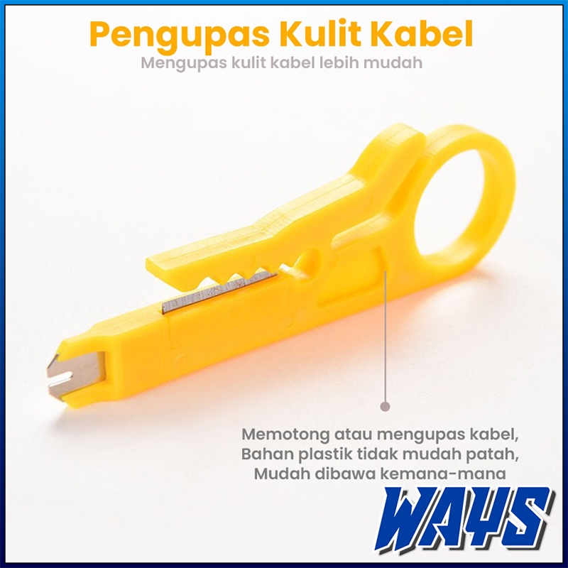 [Z191] Pengupas Kabel / Pemotong Kabel / Tang Rotary Wire Stripper / Alat Kupas Kulit Kabel