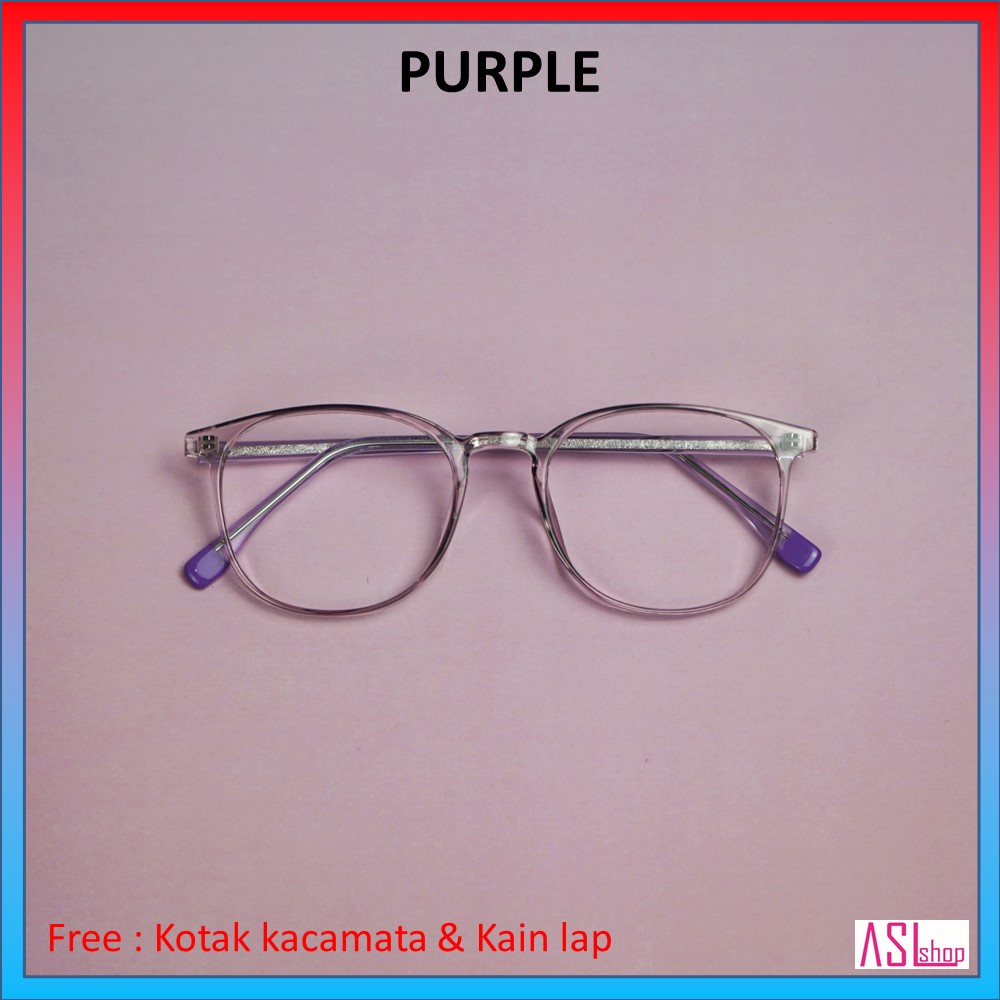 FRAME DAN KACAMATA MINUS (AB8315) RINGAN DAN LENTUR + LENSA BLUERAY / PHOTOCROMIC