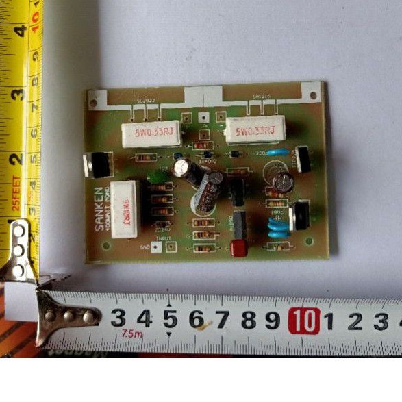 kit driver power mono musica sanken 400 watt fiber rakitan power amplifier ampli rakitan