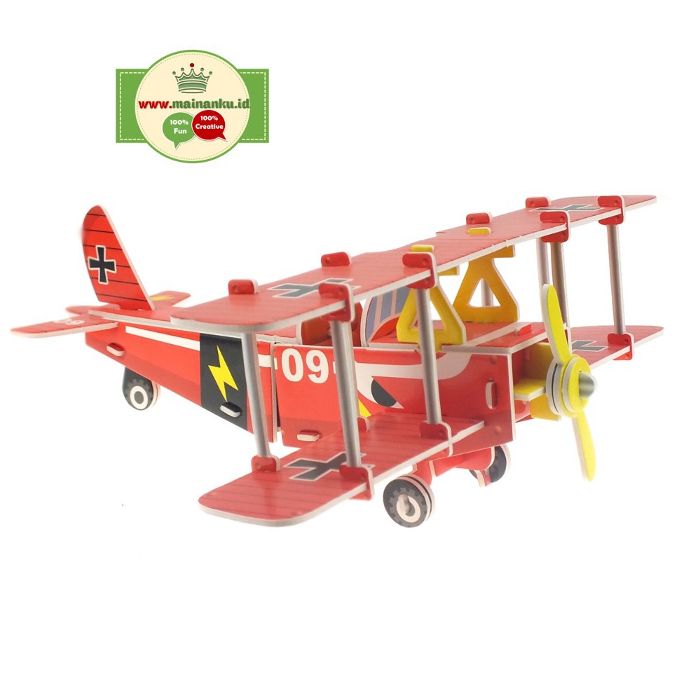 Mini Puzzle 3D | ANTIQUE PLANE | Puzzle 3 Dimensi Kendaraan - 1690-15