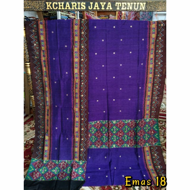 Tenun Palembang Blongket Tabur Emas Sutra 50%