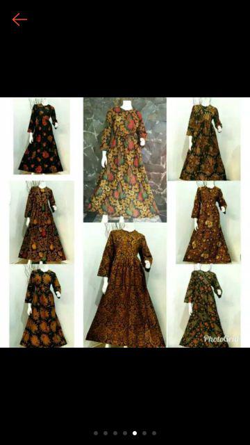 Cuci Gudang Gamis Batika Sogan Batik Busui Friendly Termurah Sejagad Raya Dress Ibu Hamil