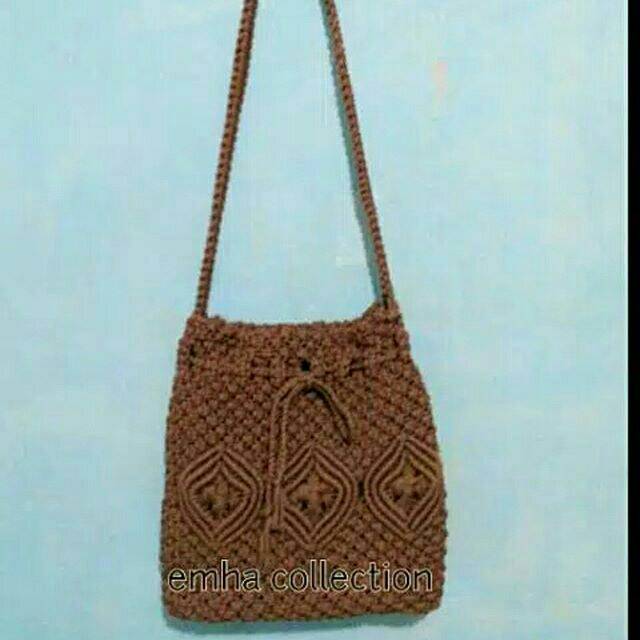 💣OPEN PO CEPAT 💣JATENG TAS HANDMADE TALI KUR MOTIF WARNA MERAH TAS SELEMPANG TAS KERJA WANITA top