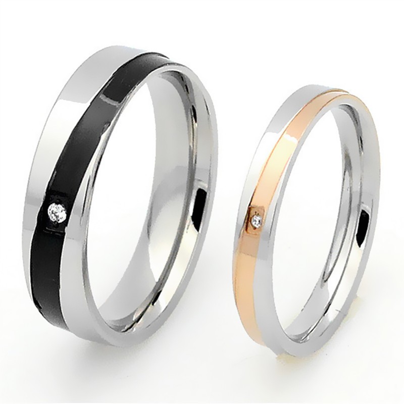 [NEW ARRIVAL]  Cincin Couple / Tunangan / Nikah / Pasangan / Titanium C076