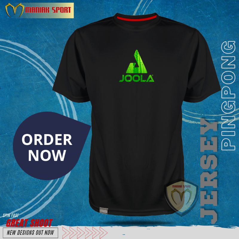 KPJH01 - KAOS PINGPONG BAJU TENIS MEJA JOOLA PREMIUM SABLON DTF TERBARU