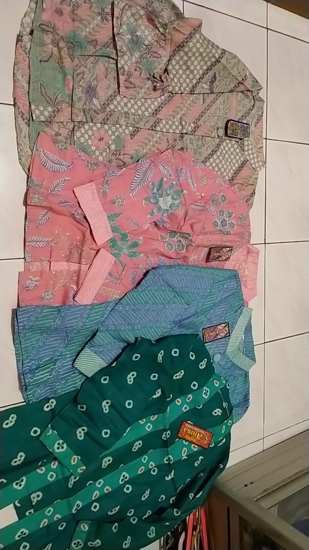 Dera Blouse Batik Soft Parang Blus Layer Soulmate Atasan Kerja Kantoran Kondangan Warna Seragaman