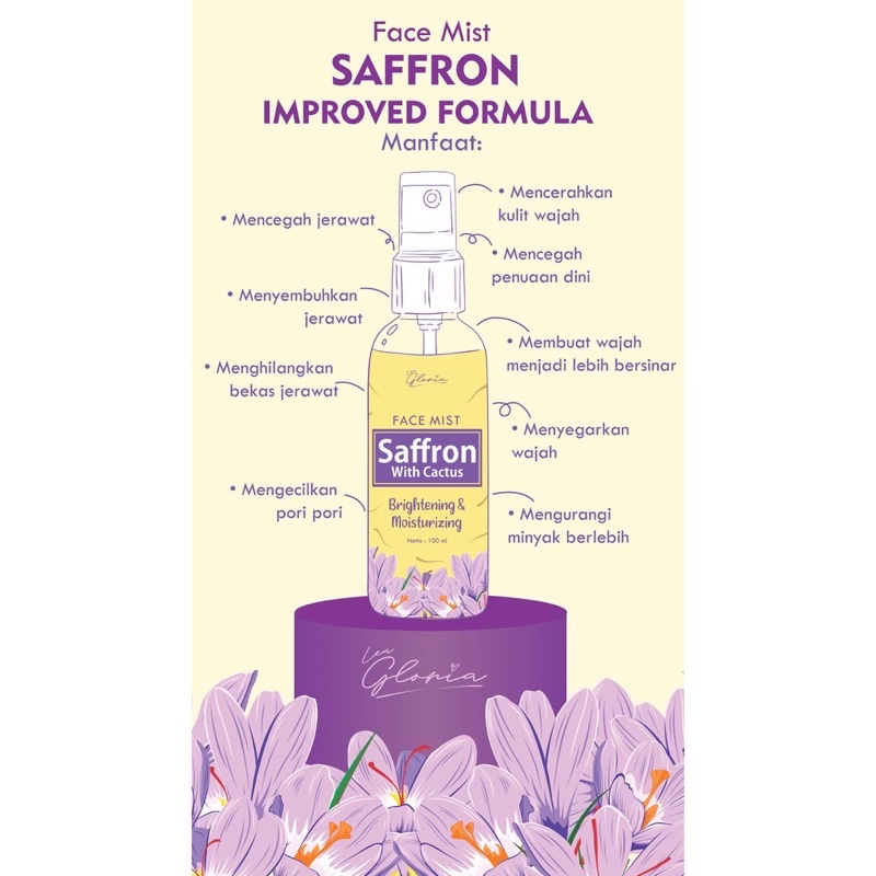 Face Mist Saffron Lea Gloria