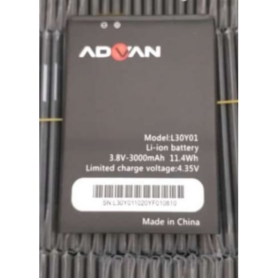 Baterai Advan G5 Elite L30Y01 Nasa Plus L30U01 L30B01 I6C L24U01 S6 Plus L24T01 Nasa L24U03 NASA 520