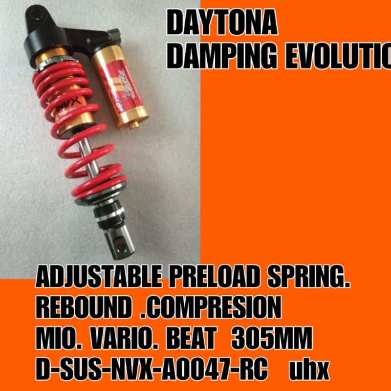 SHOCKBREAKER SKOK DAYTONA DAMPING EVOLUTION TANK REBOUND COMPRESION MIO VARIO