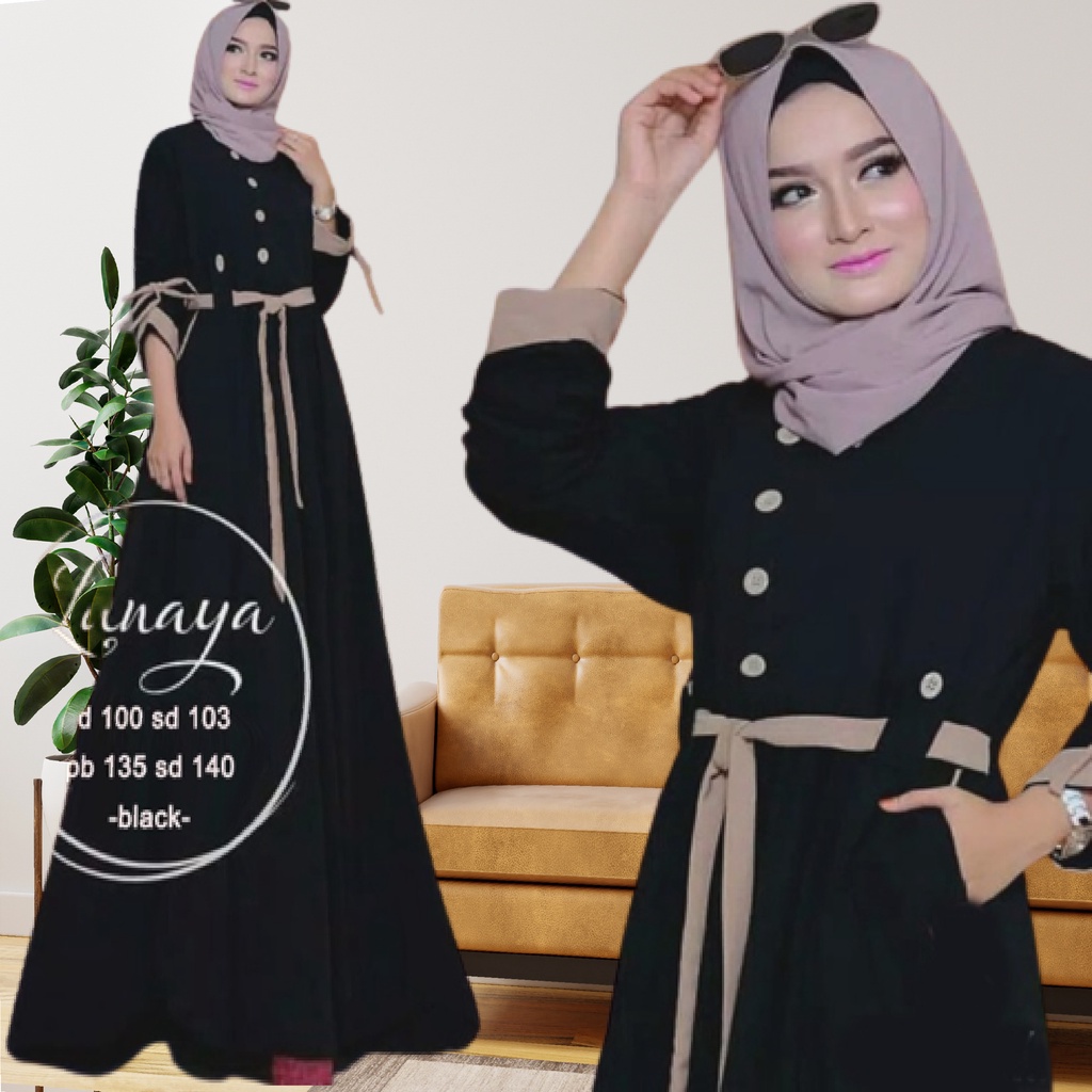 Baju Gamis Wanita Terbaru Lanaya Maxy Dress