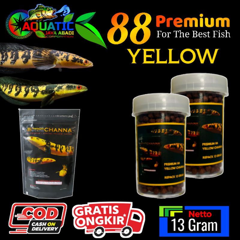Pelet Channa Premium 88 Yellow 13 Gram