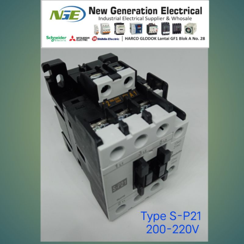 kontaktor shihlin electric S-P11, S-P12T, S-P15, S-P21, S-P25, & S-P35T