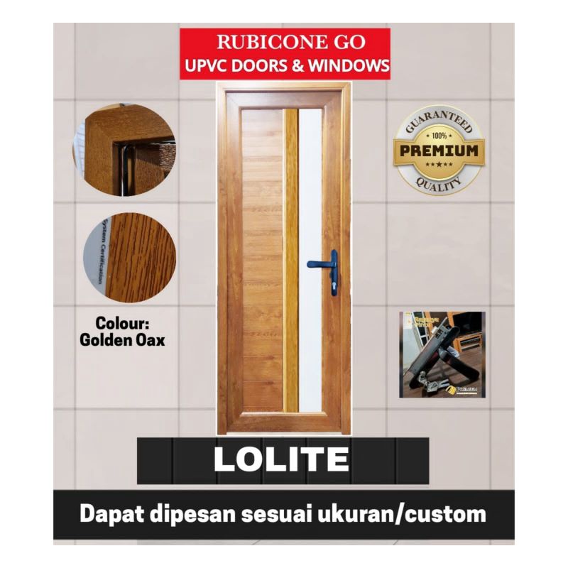 Pintu Utama/ Kantor/ Kamar Upvc Rubicon go - Lolite