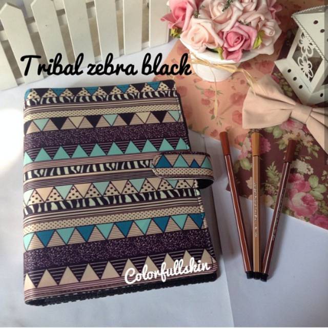 

Tribal zebra pattern binder