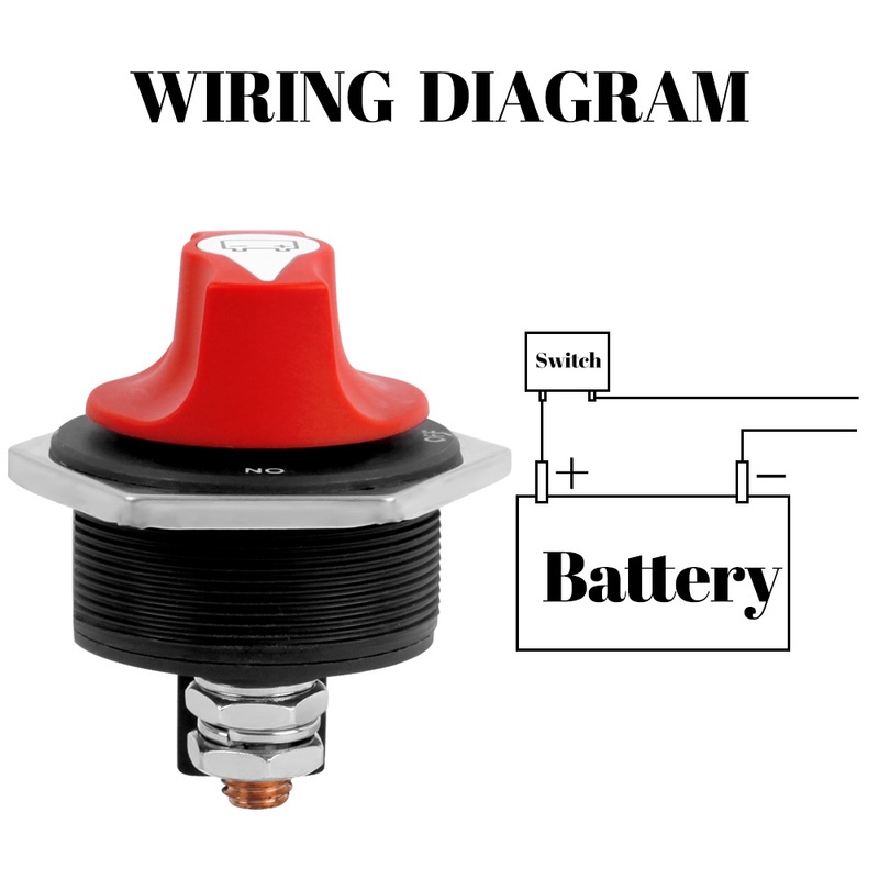 [50A,100A,200A,300A Battery Isolator Switch Rotary Disconnect Power Cut Off][Power-off Leakage Protection Short Disconnecter]