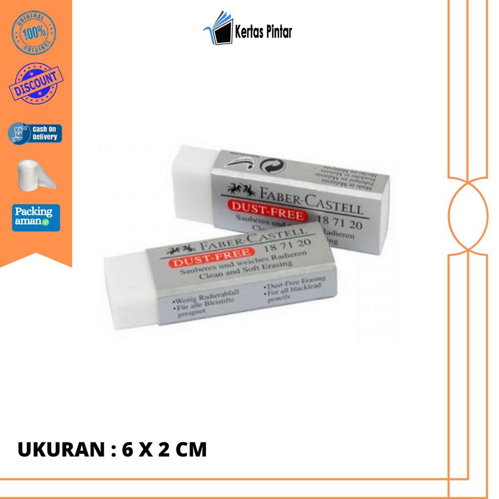 

PENGHAPUS FABER CASTELL DUST FREE PUTIH BESAR