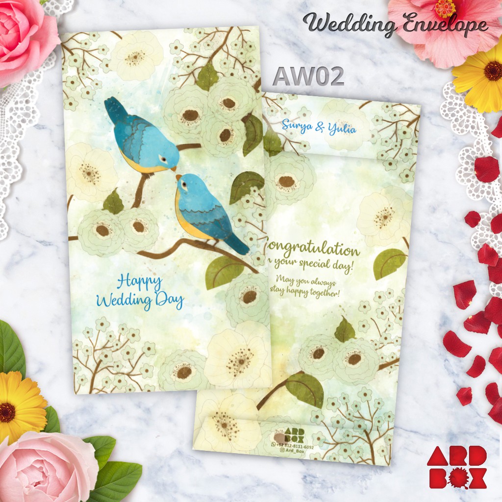 

Custom Angpao Wedding Amplop Pernikahan Sangjit Desain Terbaru AW02