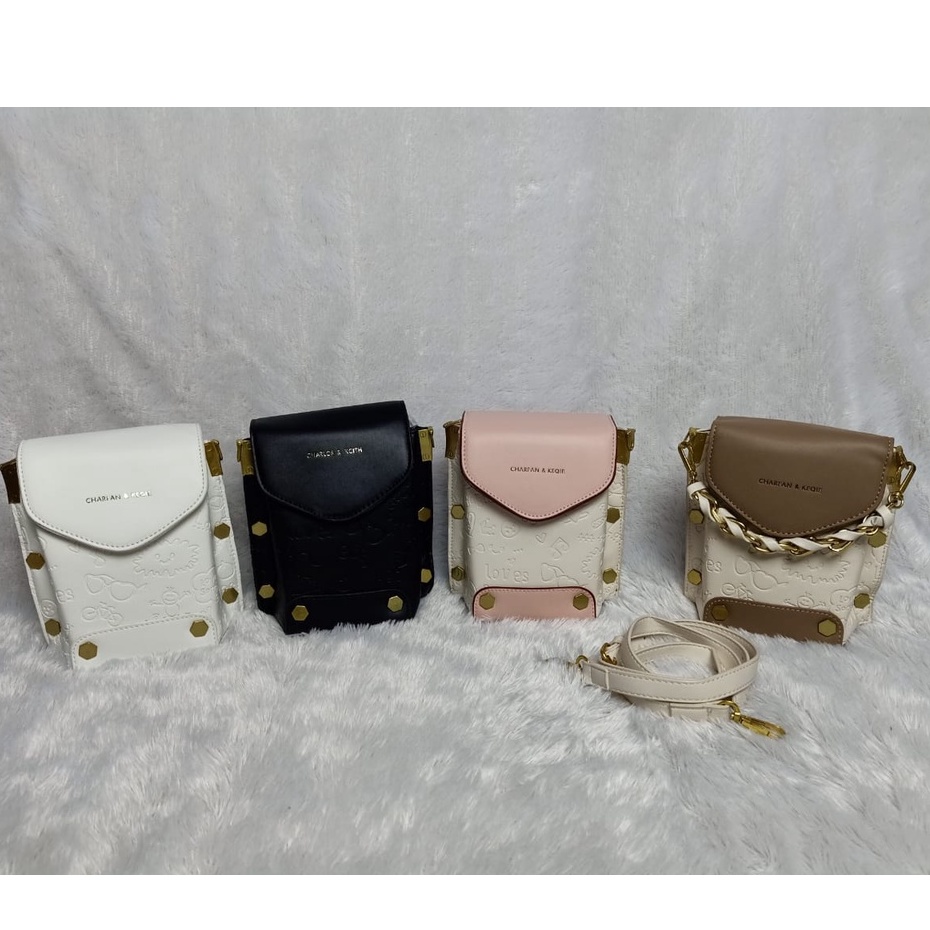 BJ81775 - BLACK/BROWN/PINK/WHITE - TAS IMPORT TAS WANITA FASHION IMPORT MODIS ELEGAN TERMURAH TERLARIS TERBARU BAGSTORE JAKARTA TAS BATAM GT1775