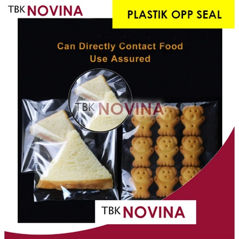 PLASTIK OPP ROTI / PLASTIK ROTI / PLASTIK UNDANGAN / PLASTIK BISKUIT DENGAN LEM / PLASTIK OPP SEAL