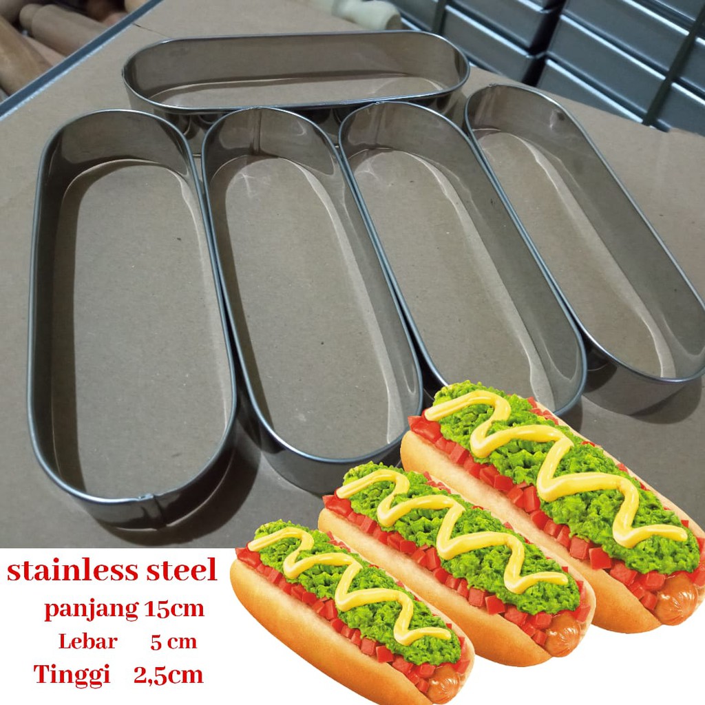 Ring hotdog.ring roti berbahan stainless steel