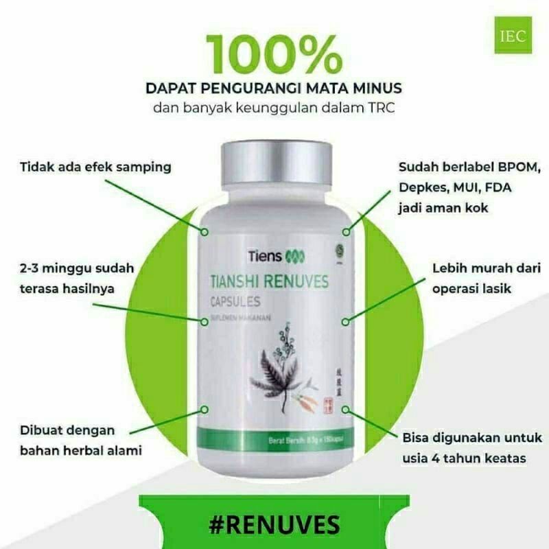 (COD)renuves tiens/renuves tianshi/tiens renuves capsule/mata minus/vitamin mata