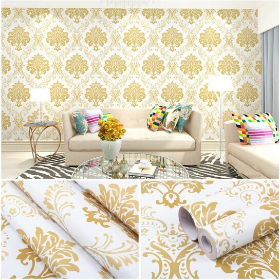 Wallpaper dinding 3d kamar tidur / Wallpaper dinding kamar tidur anak wallstiker Motif Ulir Batik Polkadot Mix Ukuran 45Cmx 5 Meter-1