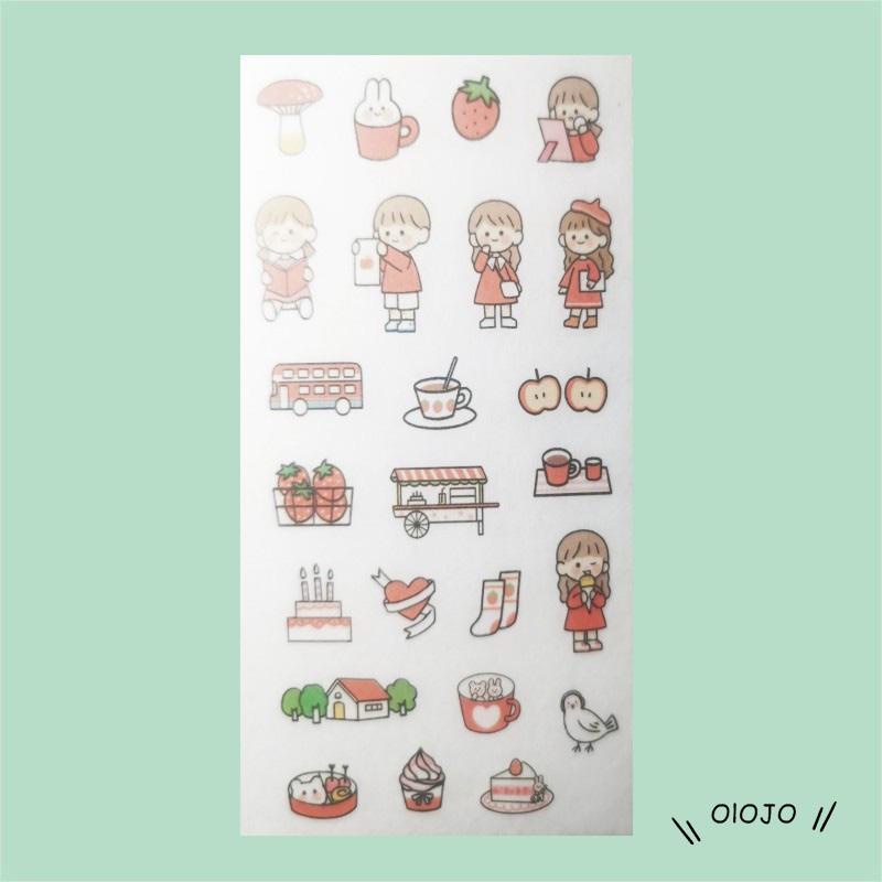 【COD】Tape Stiker Motif Emoji Untuk Dekorasi Handphone / Diary DIY